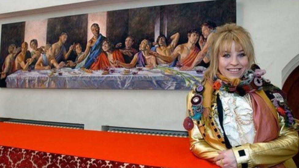 Lorna May Wadsworth with 'A Last Supper'