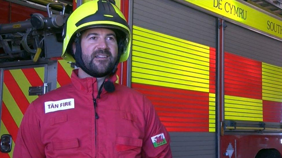 Jeremy Norman a Community Safety Officer with South Wales Fire and Rescue Service