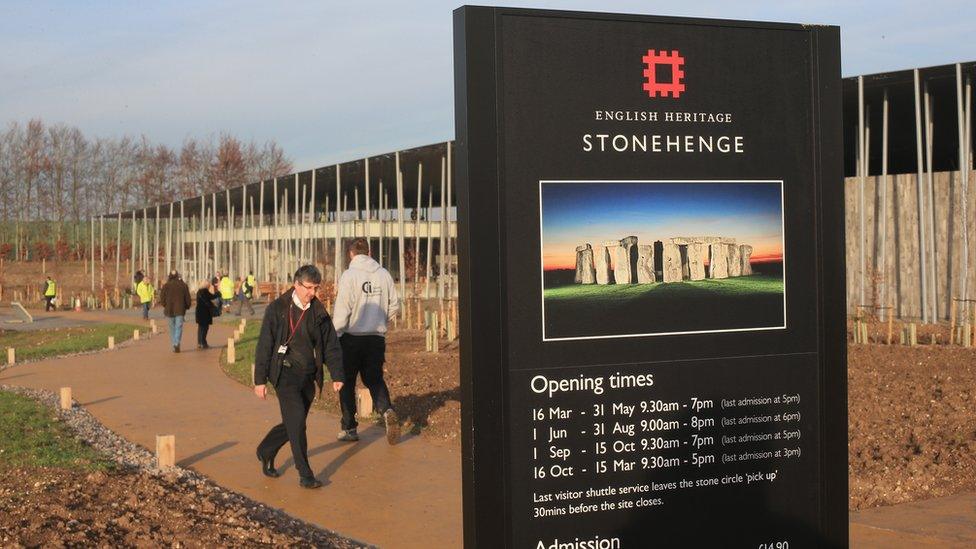 Engrance to Stonehenge visitor centre