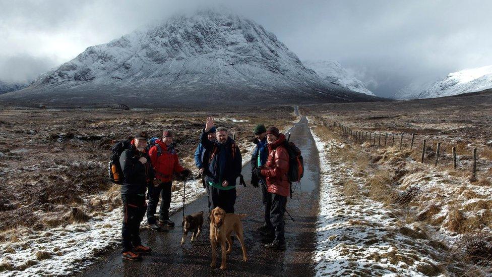 Training walk in Glencoe