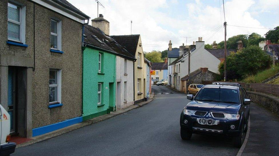 Part of the main street through St Dogmaels