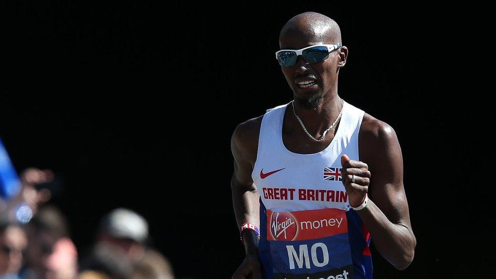 British athlete Sir Mo Farah