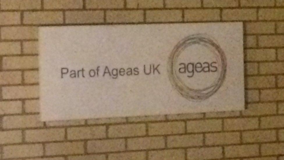 Office sign for Ageas