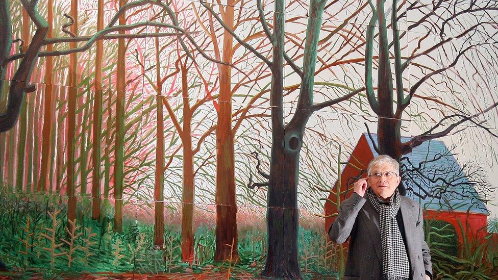 David Hockney and his painting