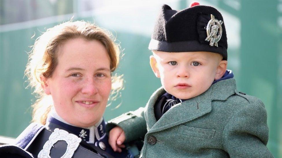 Two-year-old Owen Yarnell and his mother Fiona Glennie