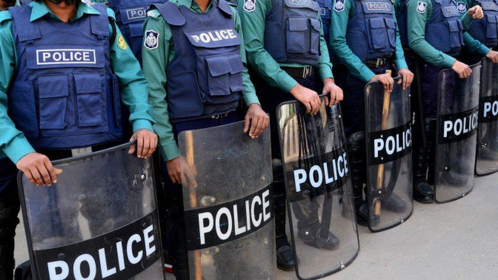 File image of police in Dhaka, Bangladesh