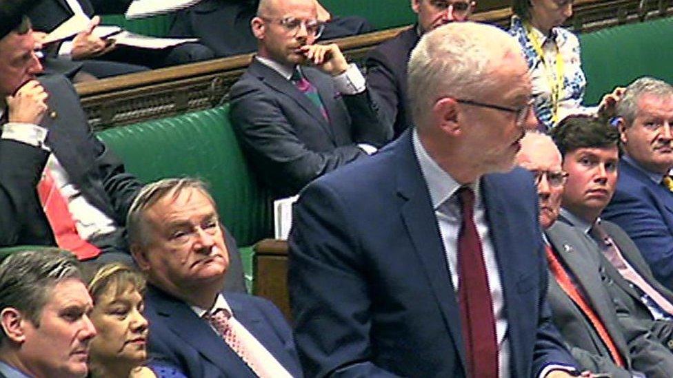 Jeremy Corbyn in House of Commons