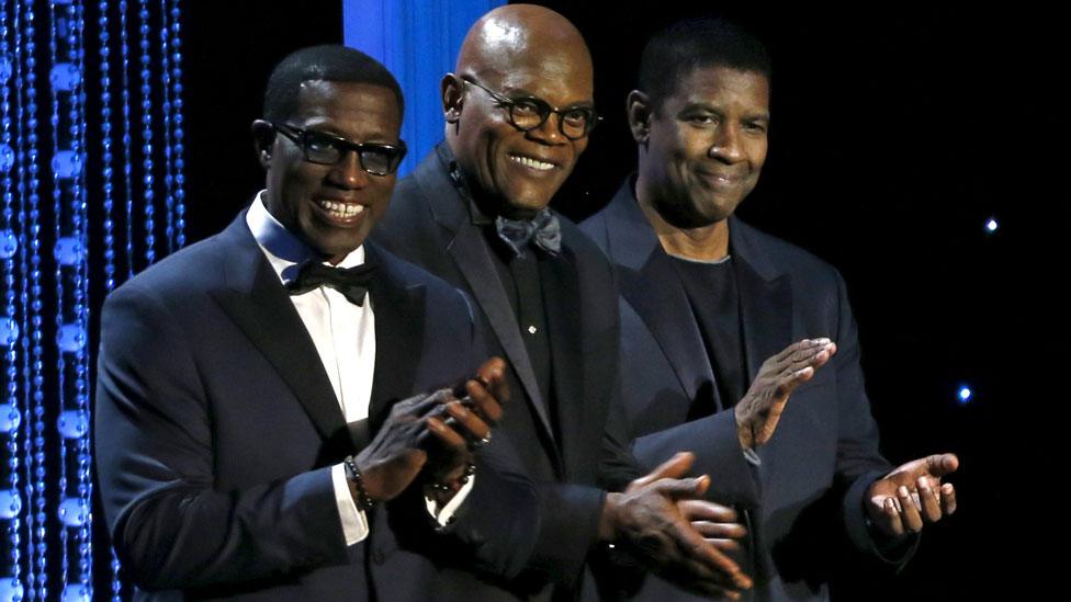 Wesley Snipes, Samuel L Jackson and Denzel Washington