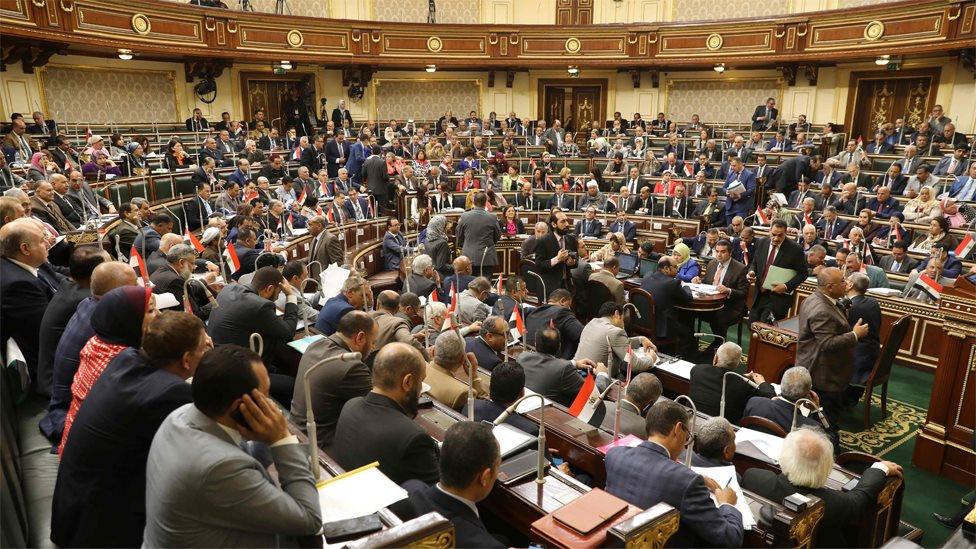 Egyptian parliament session 16 April 2019