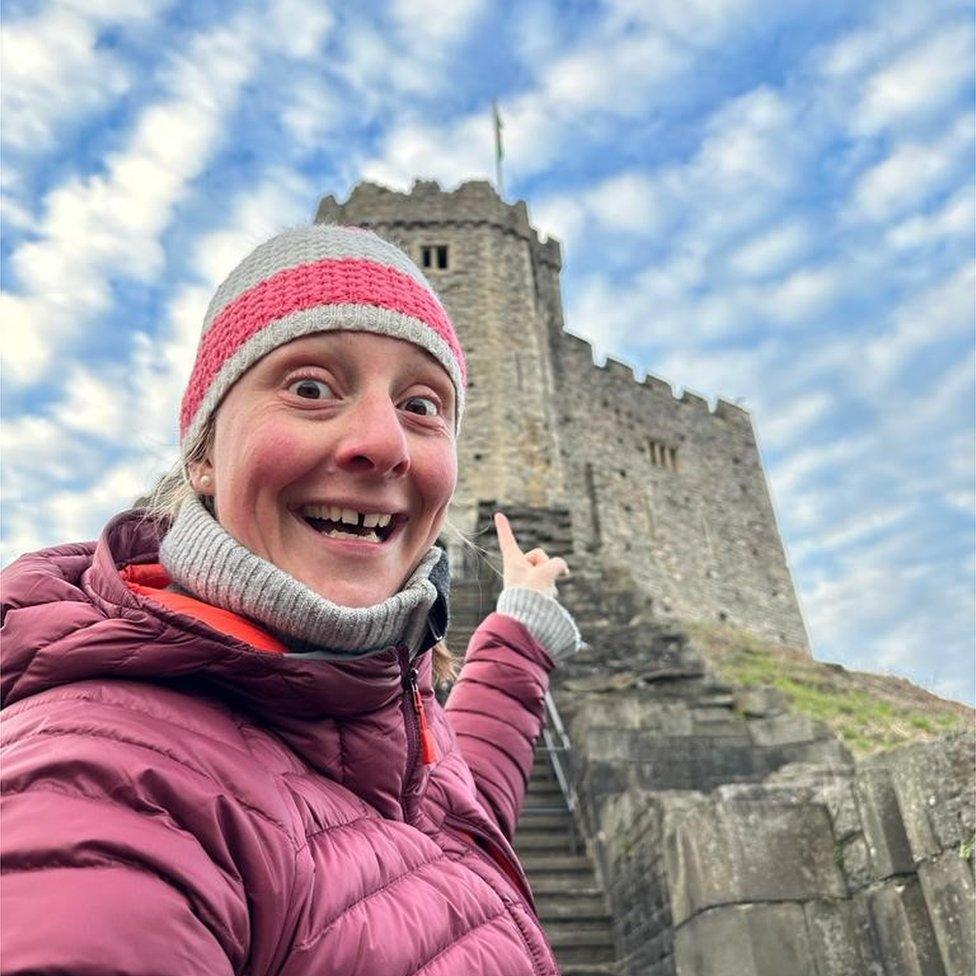 Pavlina at Cardiff Castle