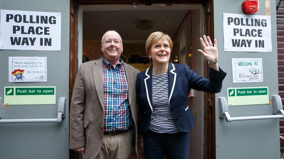 Peter Murrell and Nicola Sturgeon