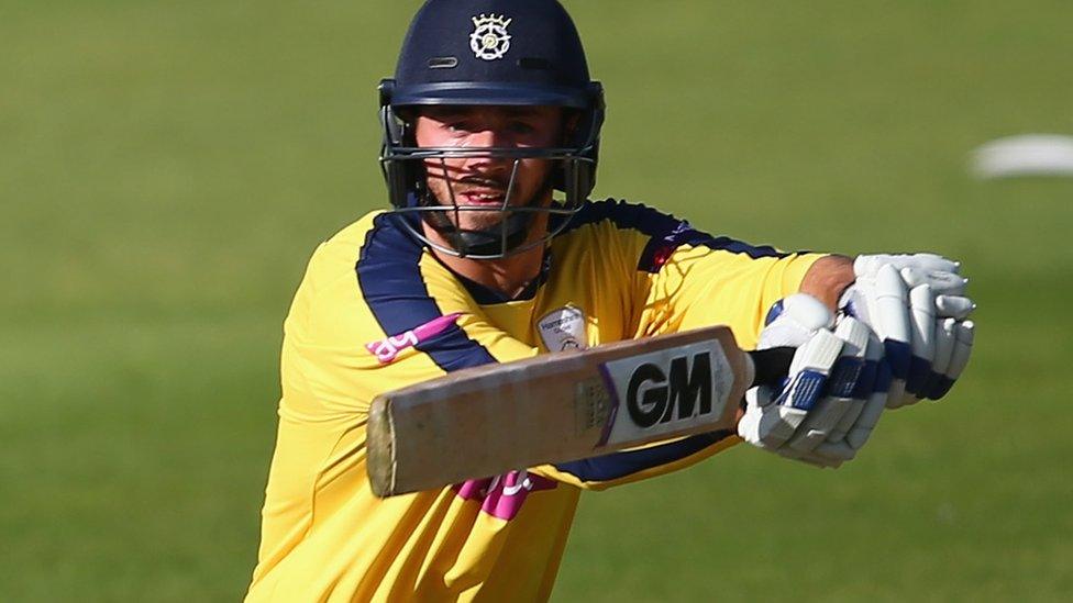 Hampshire captain James Vince