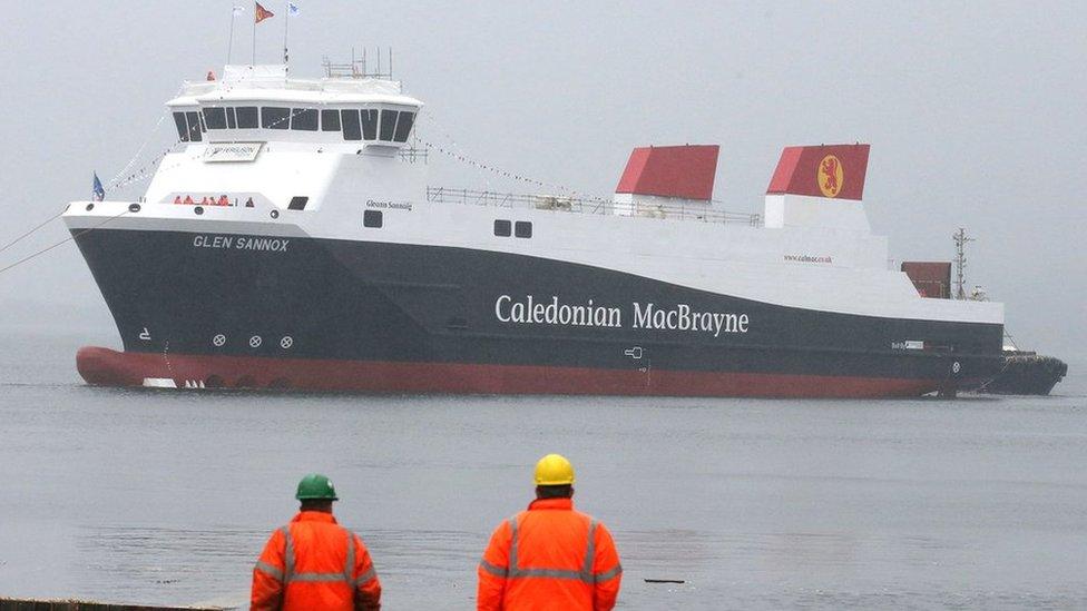 Glen Sannox floated high in the water after it was launched in 2017 because so much equipment had yet to be fitted