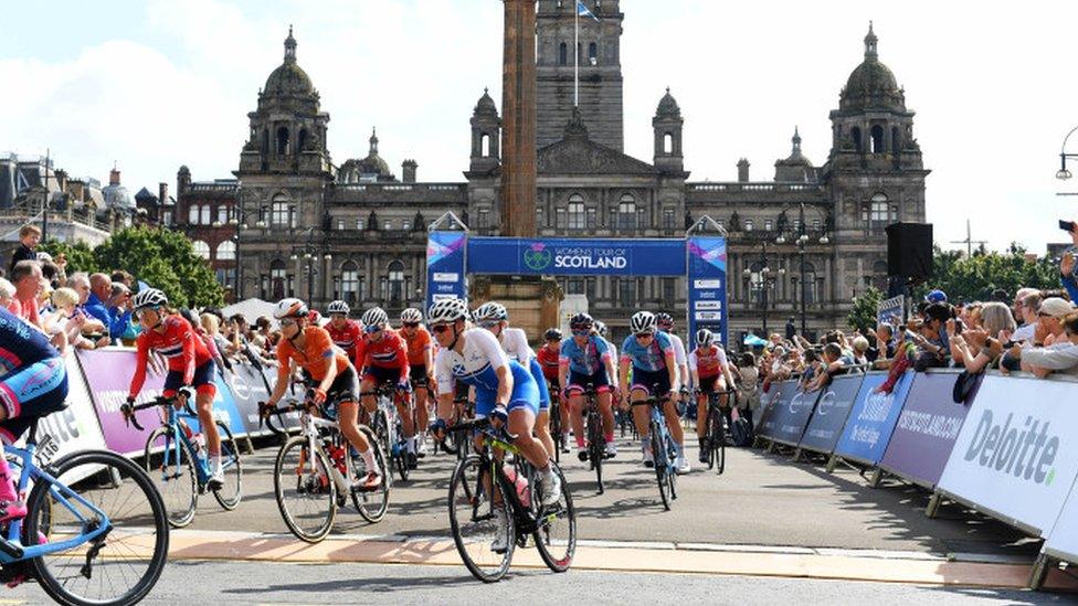 Glasgow's George Square is a major venue for many of the events