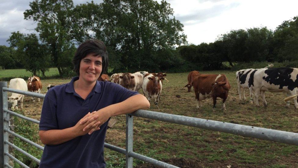 Abi Reader on her farm