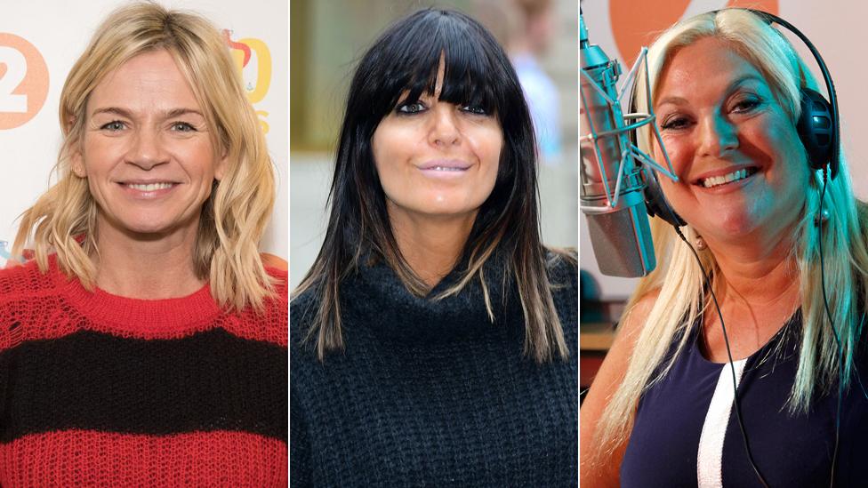 Zoe Ball, Claudia Winkleman and Vanessa Feltz