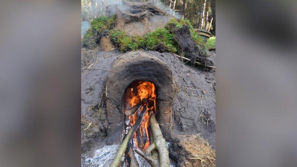 A replica Anglo-Saxon kiln