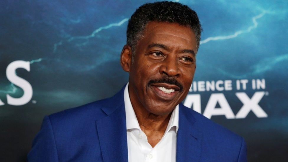 Ernie Hudson in New York at the premiere of Ghostbusters: Afterlife