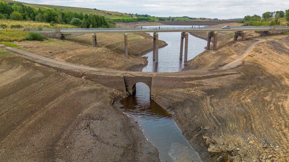 Baitings Reservoir in Huddersfield