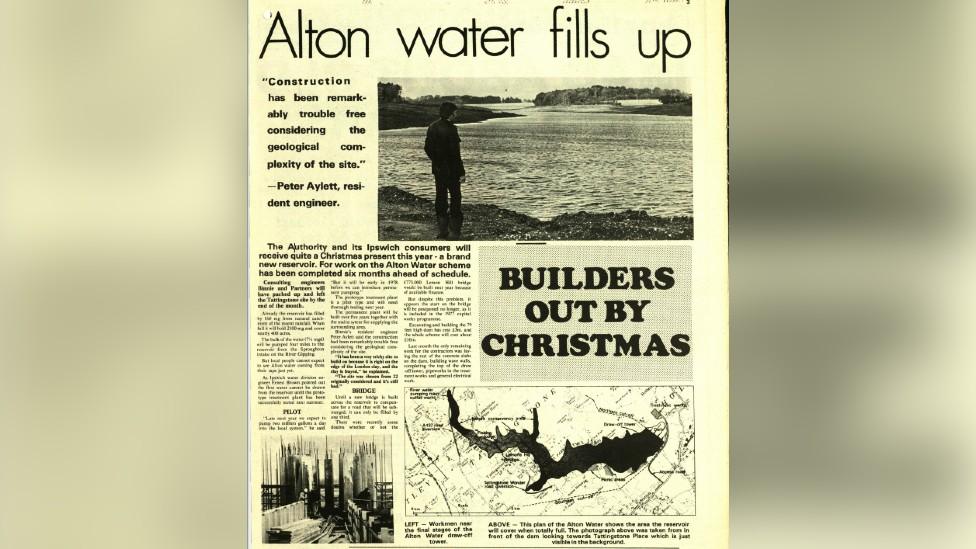 Alton Water in Anglian Water newspaper