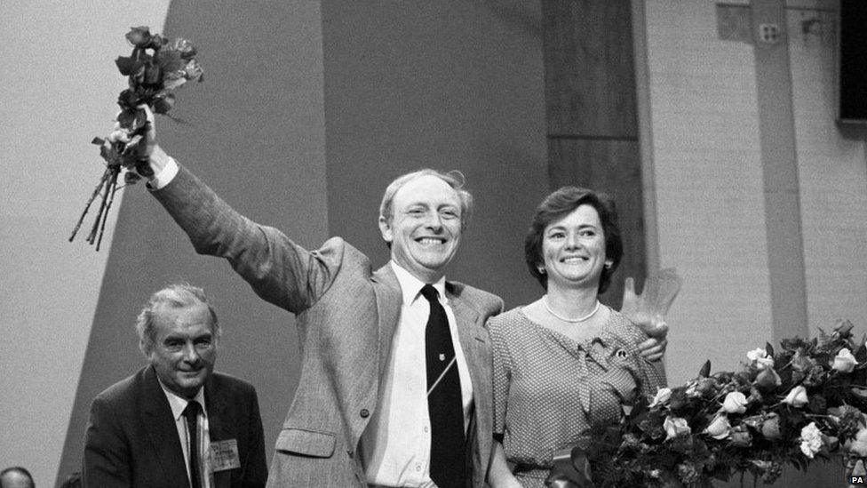 Neil Kinnock and his wife Glenys in 1983