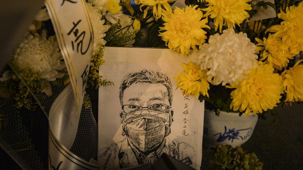 A vigil to Dr Li Wenliang