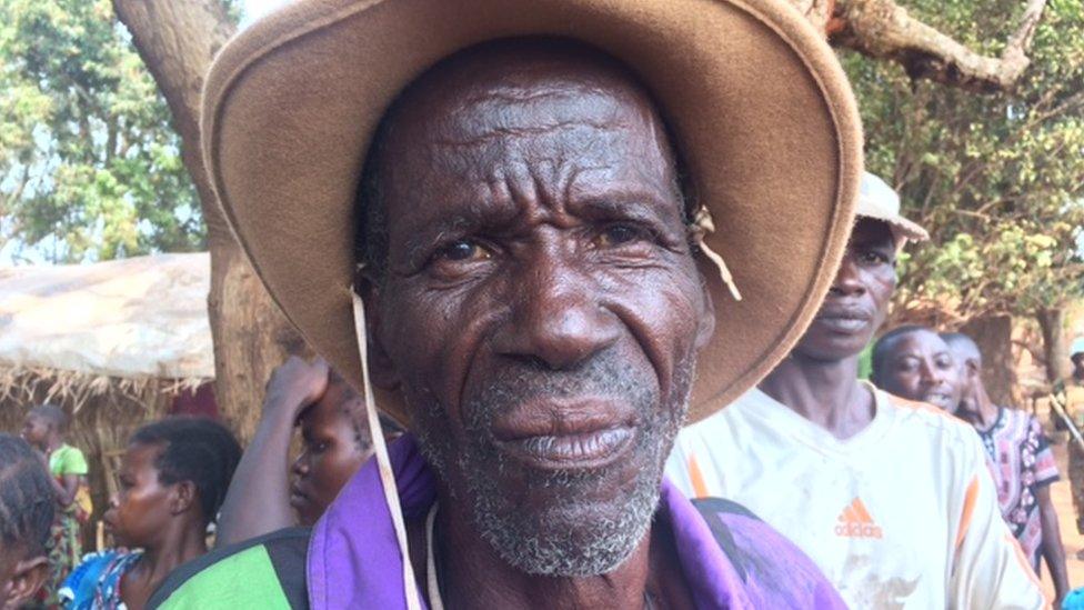 Residents of Bambari displaced by the war