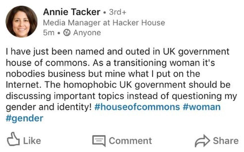 Annie Tacker's LinkedIn profile