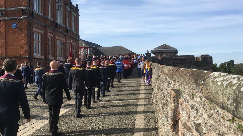 Apprentice Boys marching in Londonderry