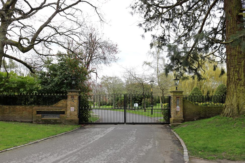 The grounds of Woodcote House have become a gated community of houses