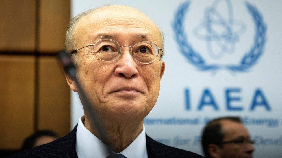 File photo showing International Atomic Energy Agency chief Yukiya Amano at the organisation's headquarters in Vienna on 22 November 2018