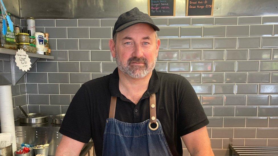 Craig Williams of Sand Bay Fish and Chip Shop in Kew Stoke