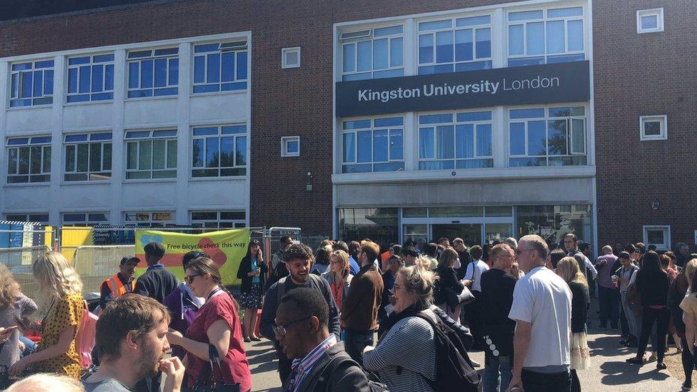 Kingston uni students evacuated