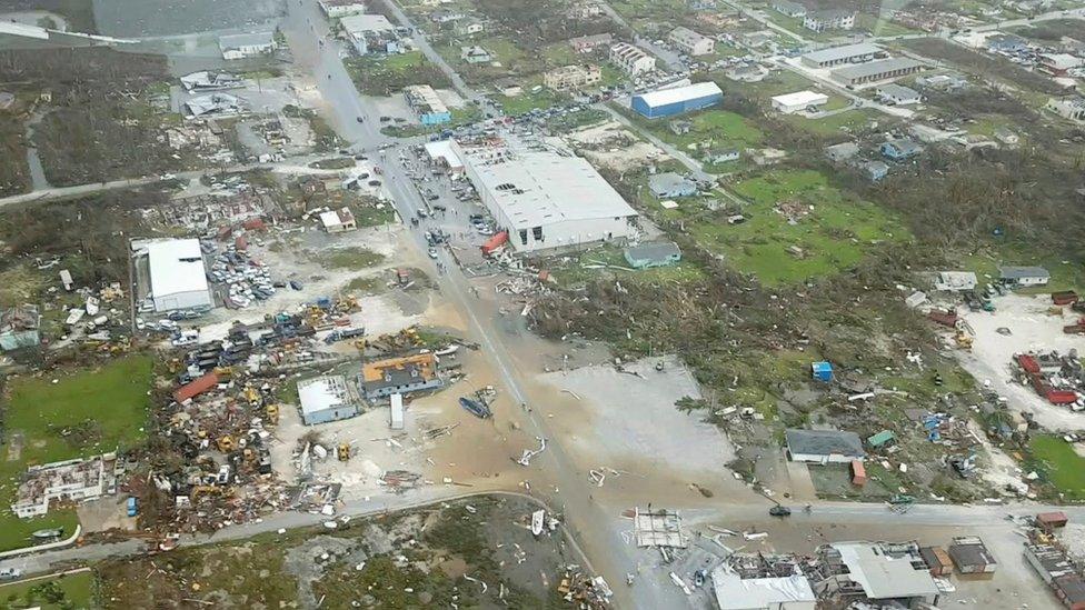 Devastation on the Abaco Islands