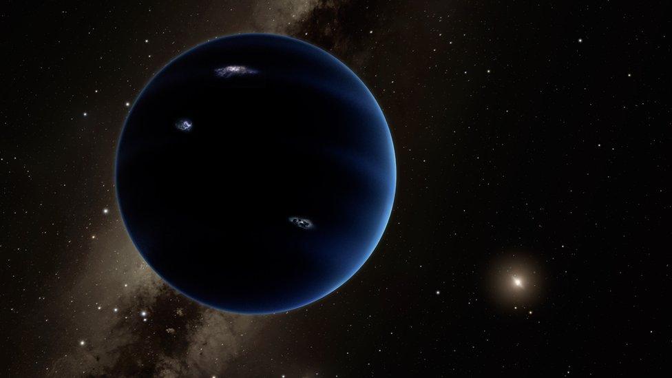 Artist's impression of ninth planet