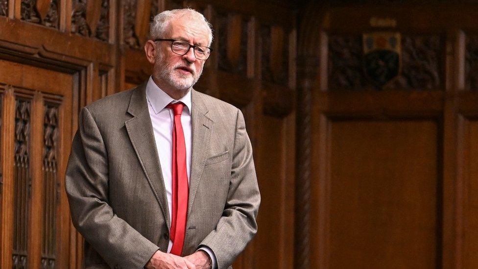 Jeremy Corbyn in the house of commons