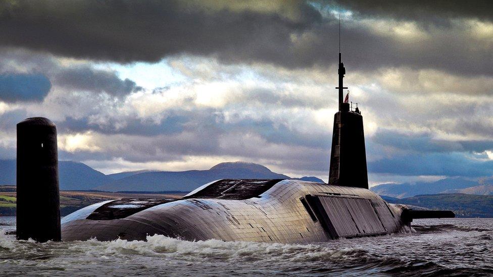 A Royal Navy Trident SSBN