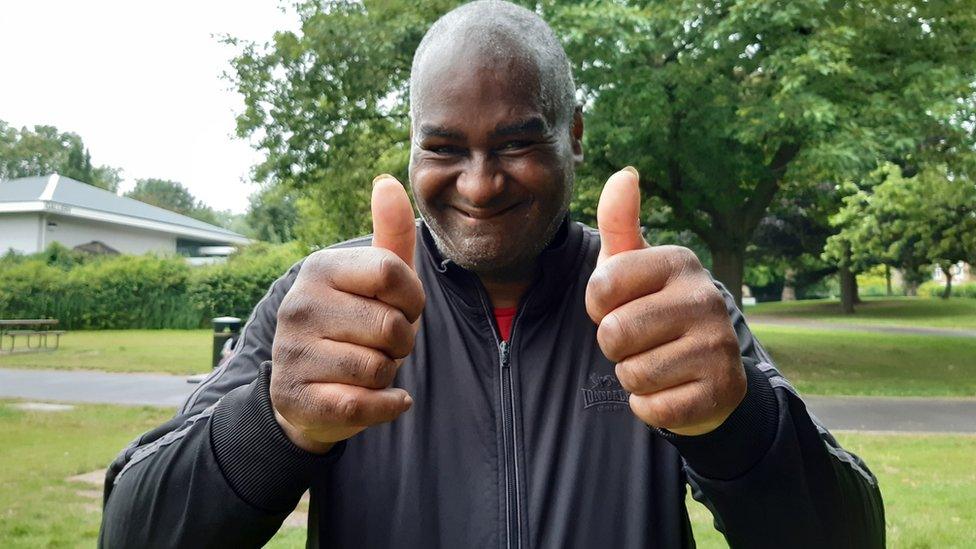 Paul Williams, 63, who was the last of the 293 finishers at the Southwark Parkrun in south-east London.