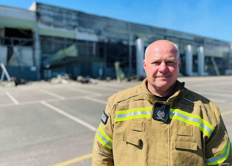 Firefighter Matt Mason, area commander