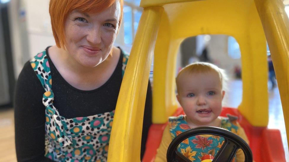 Sarah Ward with daughter Nora