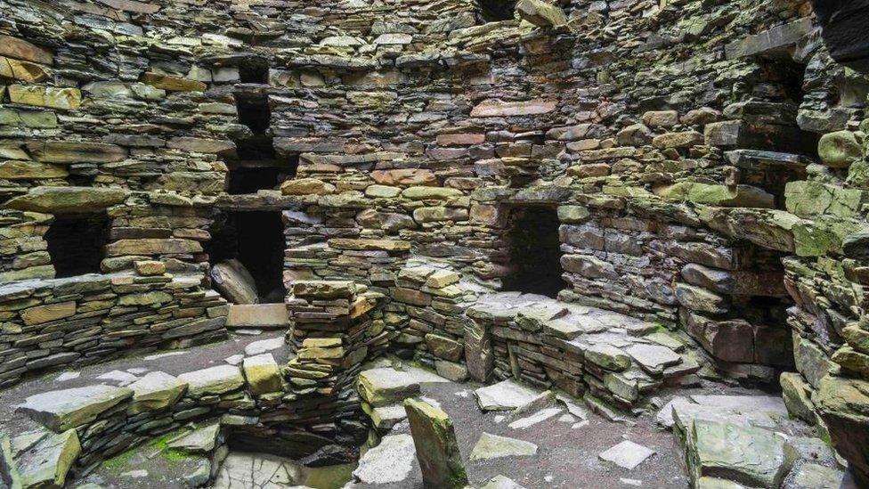 Interior of Mousa broch