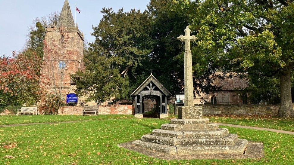 War memorial at St Mary's Church in Dymock