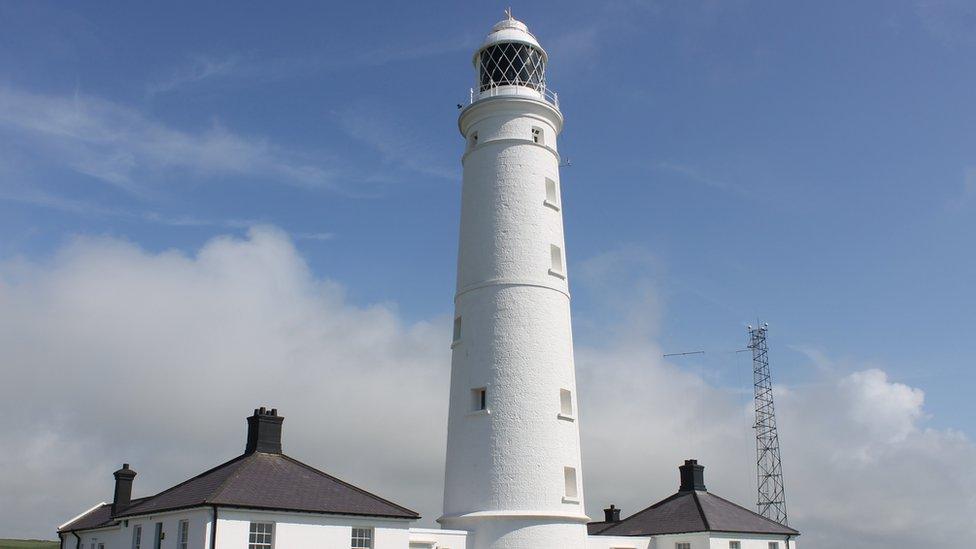 Nash Point lighthouse in south Wales