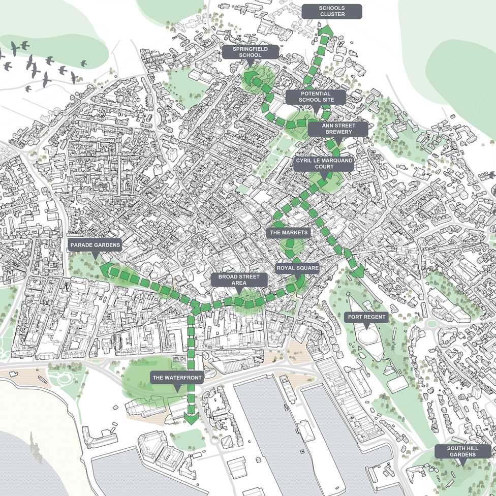 Jersey Coronation Way plan