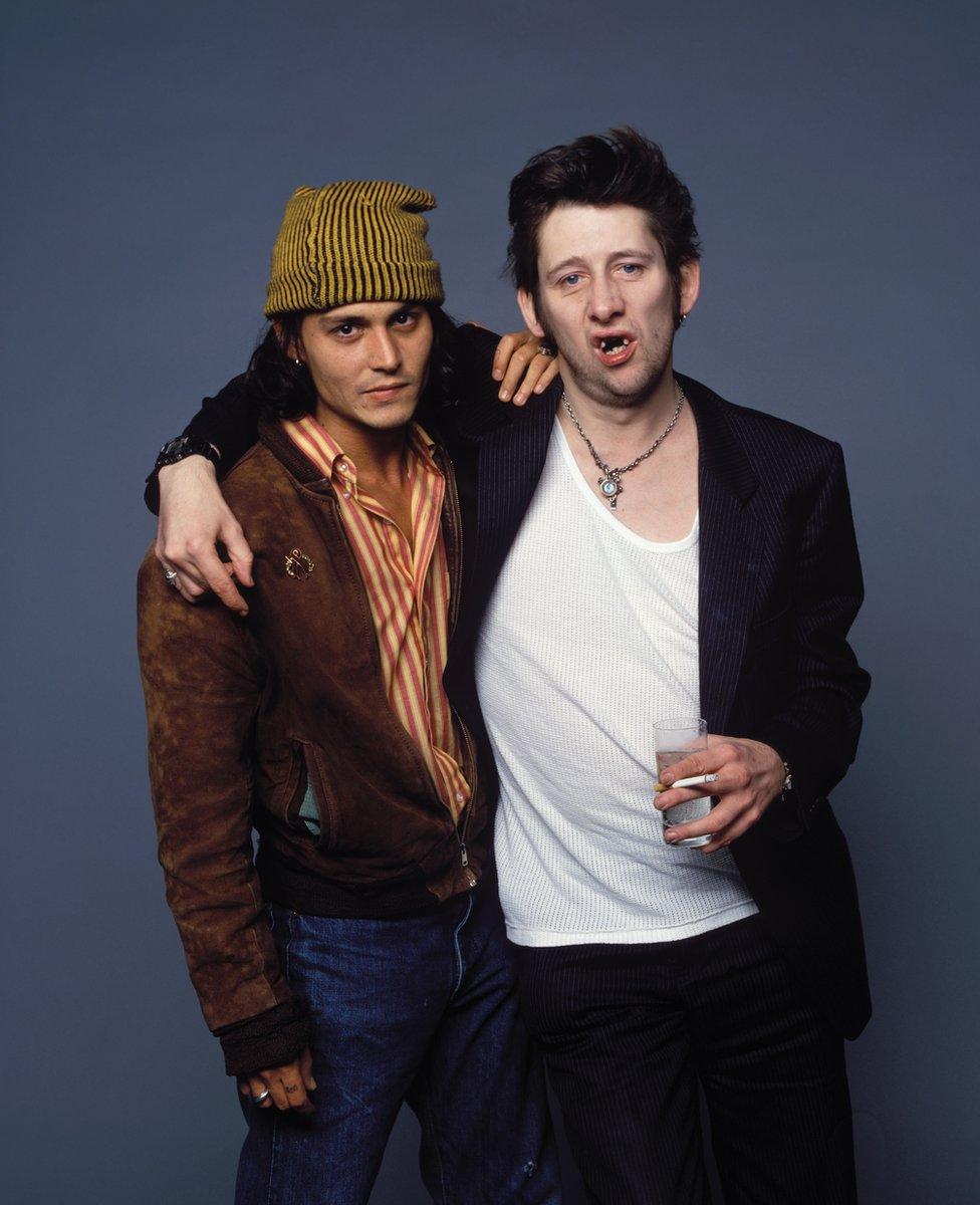 Johnny Depp and Shane MacGowan