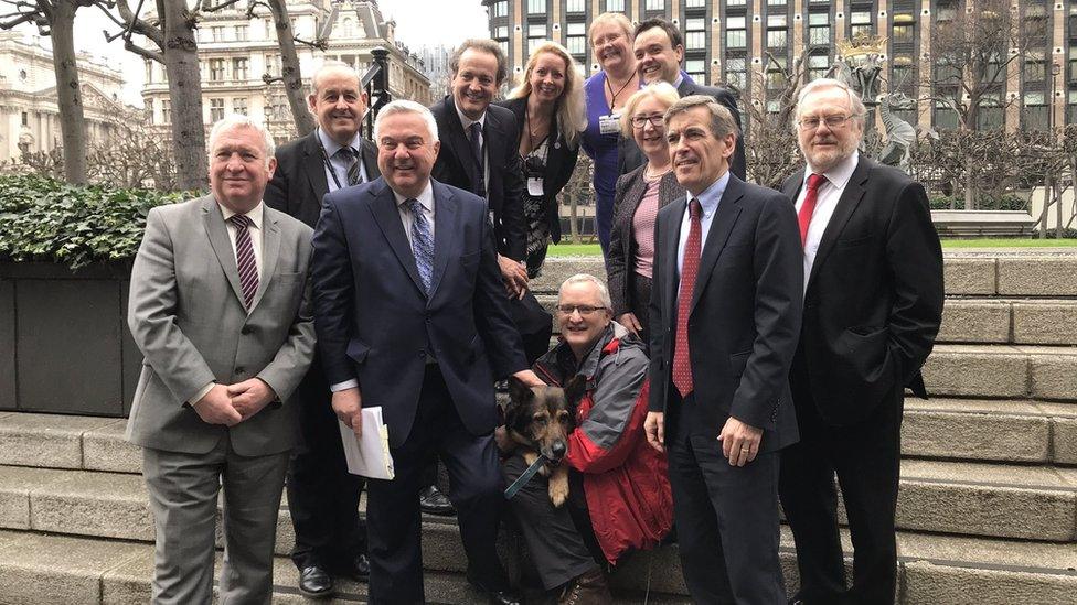 Finn and supporters