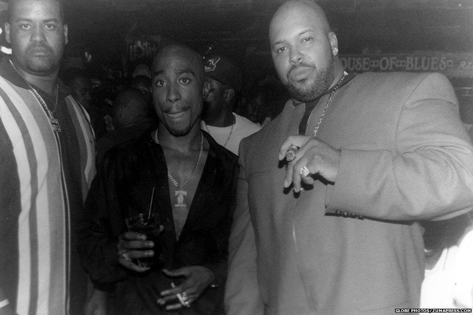 Tupac Shakur and Suge Knight