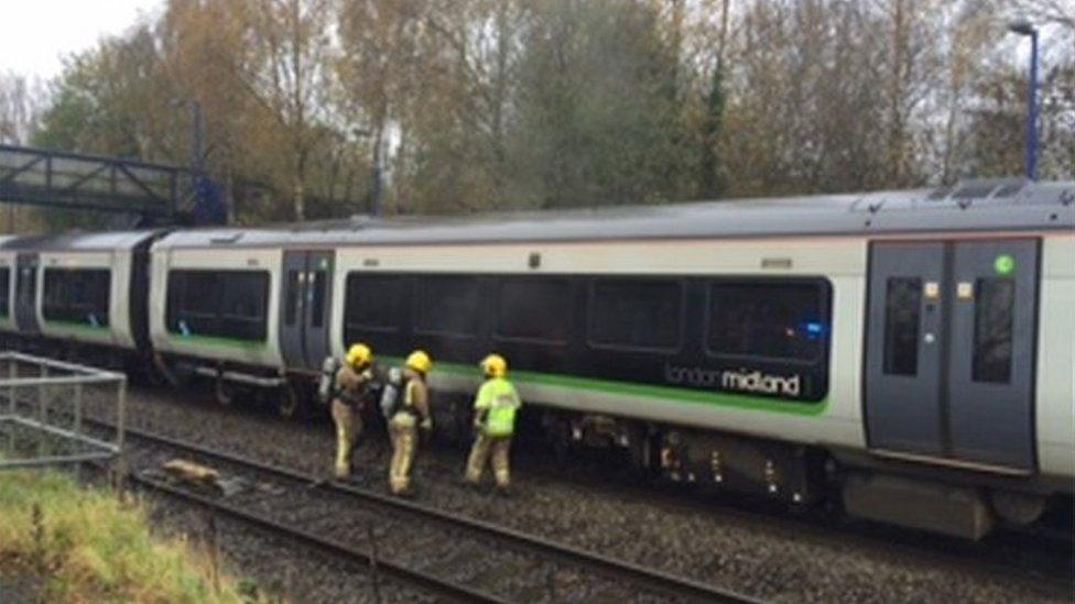 Lapworth train fire