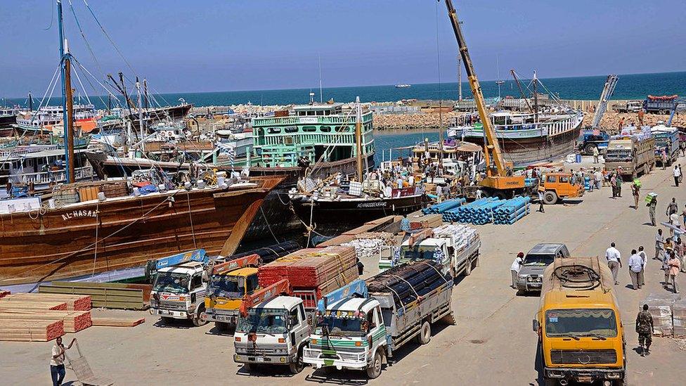 Bosaso harbour in Puntland