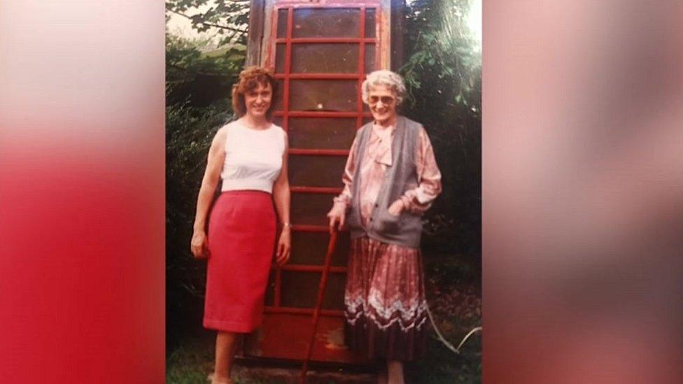 Julie Beisner with her mother